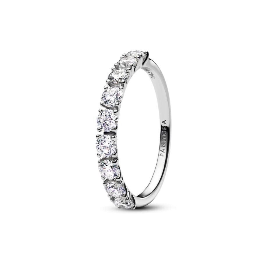 

Кольцо Pandora Era Lab-grown Diamond Half Eternity Band Ring 0.90 carat tw 14k White Gold, белое золото