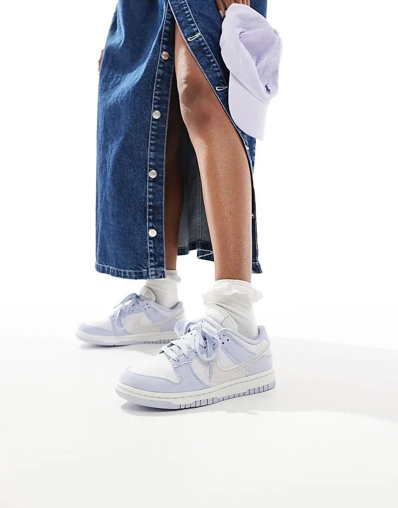 Кроссовки Nike Dunk Low SE Denim светло-синего цвета