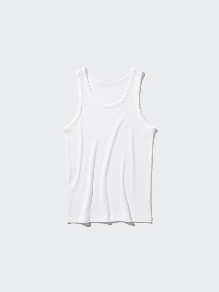 

Майка в рубчик Uniqlo, цвет 00 белый