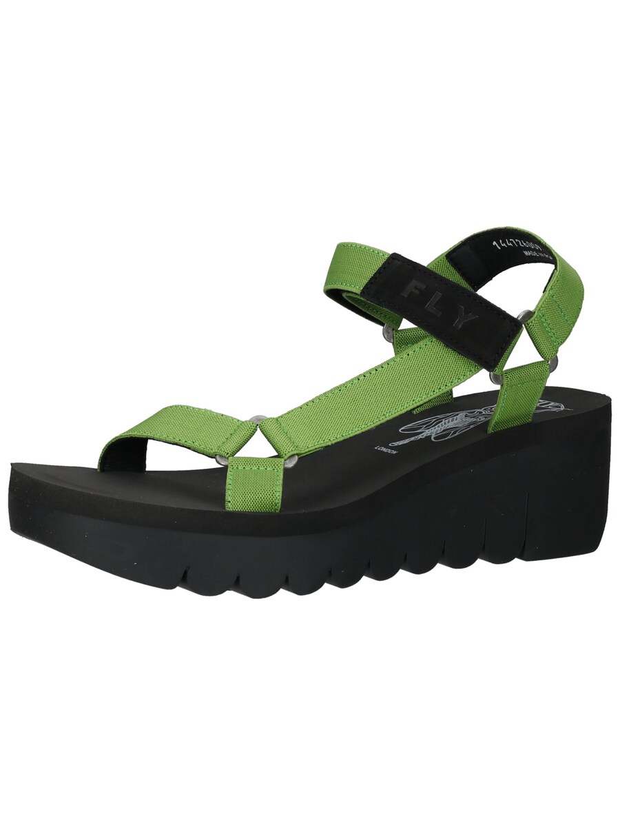 Босоножки на высоком каблуке FLY LONDON Strap Sandals, зеленый