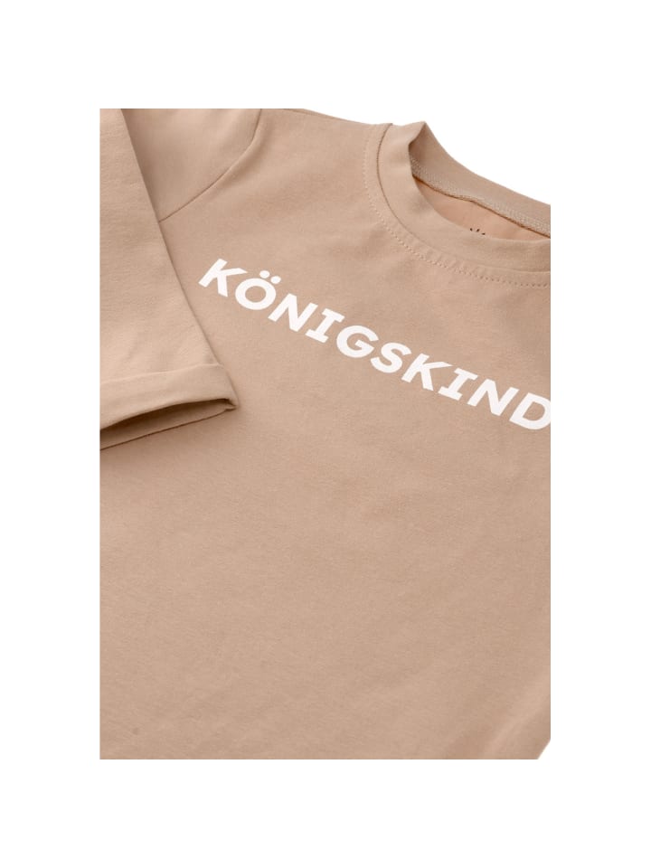 Рубашка с длинными рукавами Königskind коричневого цвета MaBu Kids — фото 3