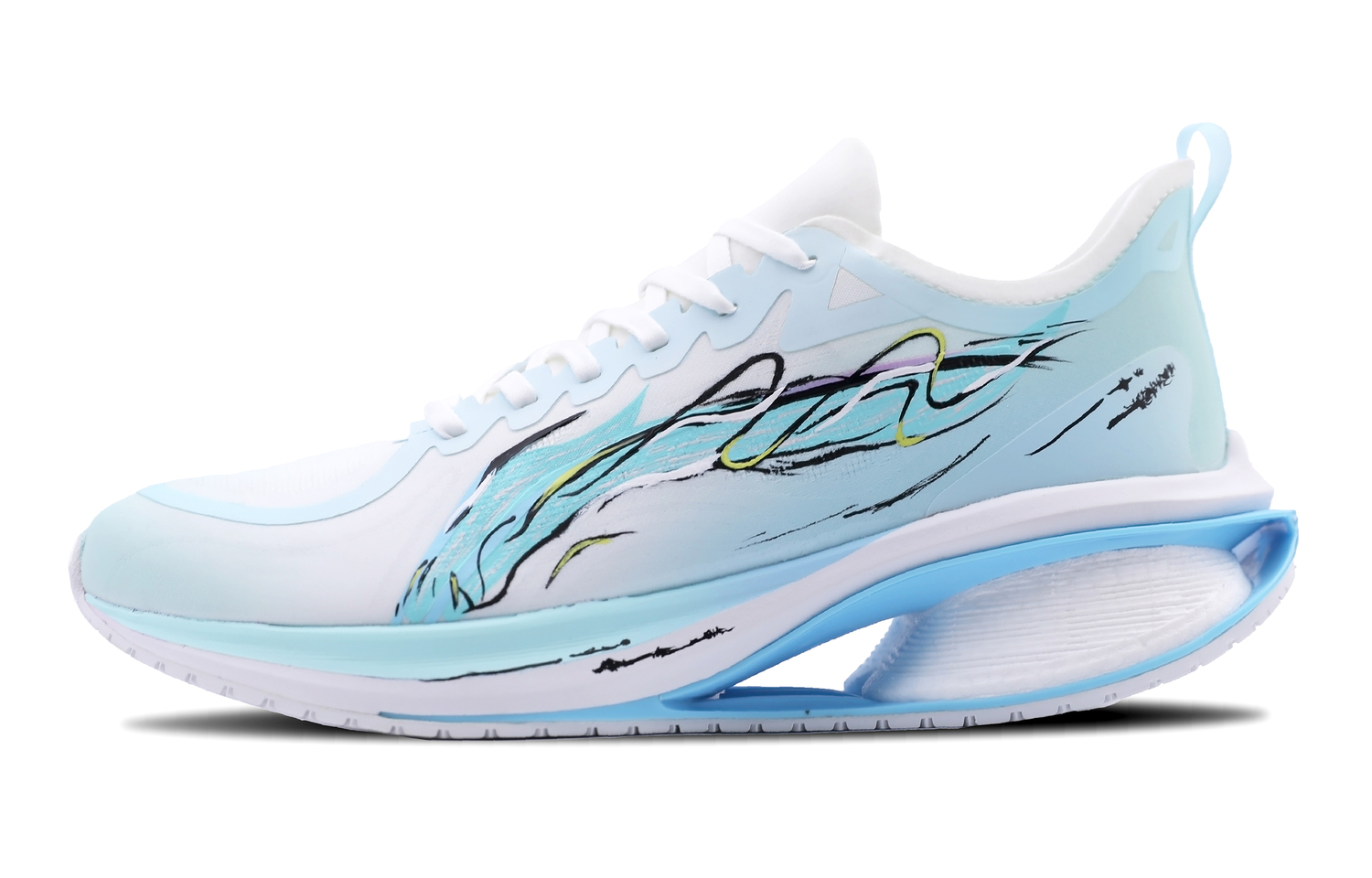 

LINING Wave ST. 3.0 нескользящие низкие повседневные кроссовки для бега мужские white blue