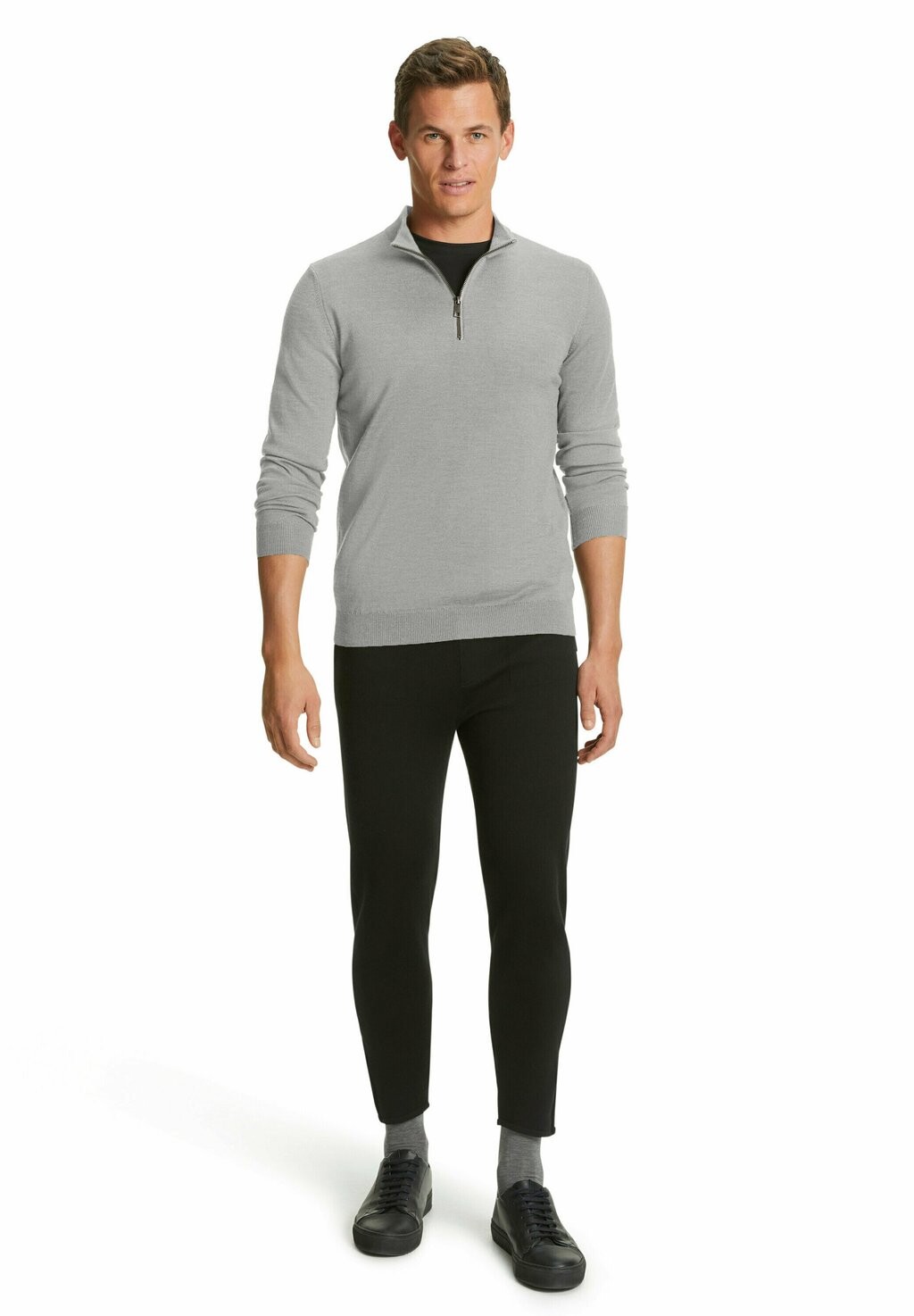 

Джемпер Basic New Merino Halfzip Merino wool FALKE, светло-серый