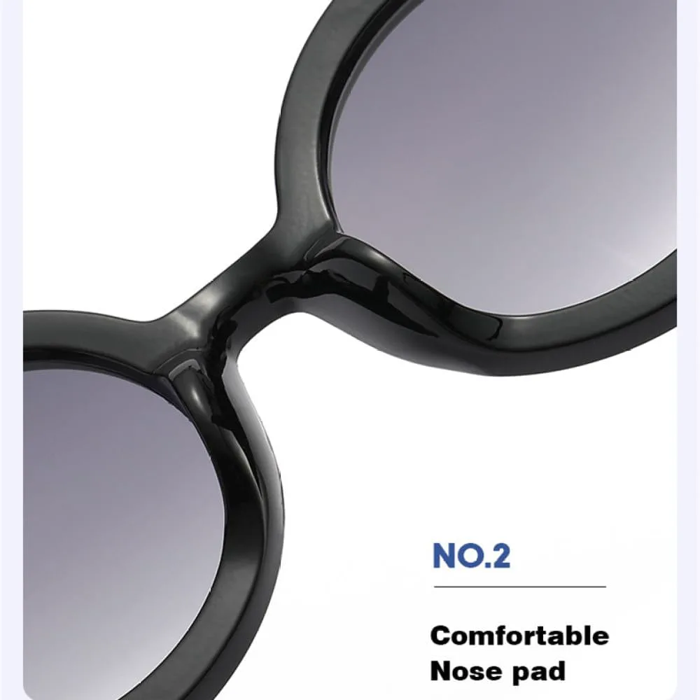 

MUTYNE Модные разноцветные круглые солнцезащитные очки для женщин, винтажные градиентные очки для мужчин, панк-солнцезащитные очки UV400, Jelly Tea Gradient