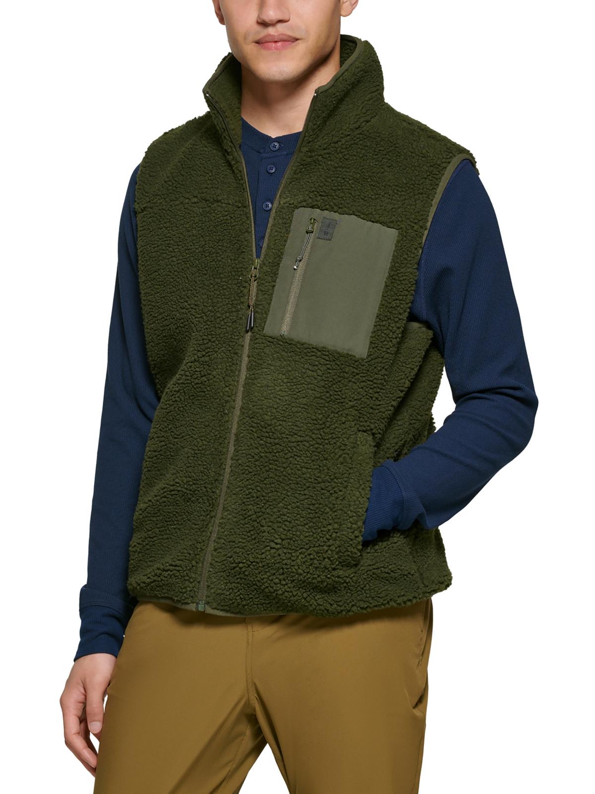 

Мужской теплый жилет из искусственного меха BASS OUTDOOR, цвет forest green