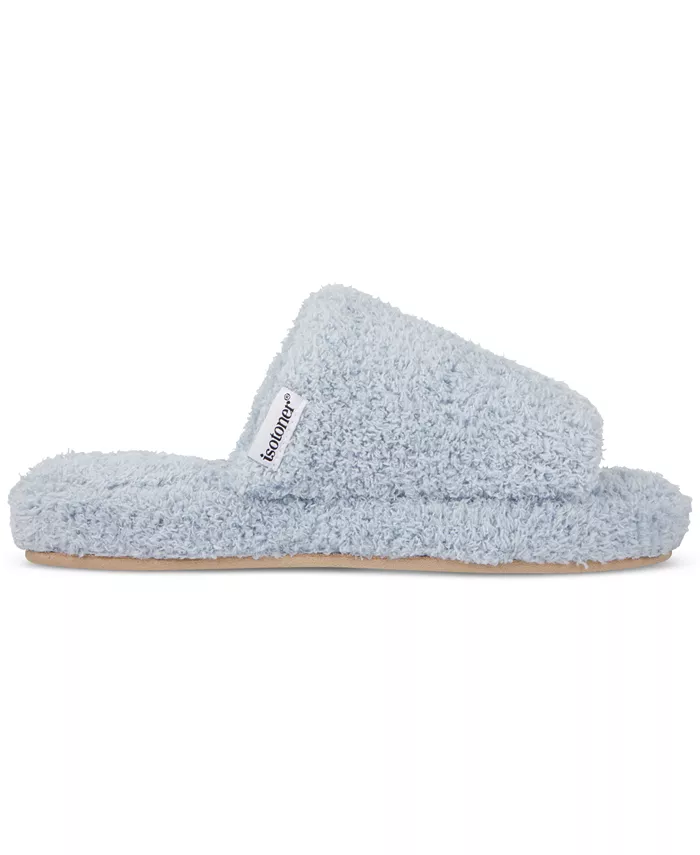 Женские уютные плюшевые шлепанцы Joey Cozy Plush Slide Isotoner Signature, синий — фото 2