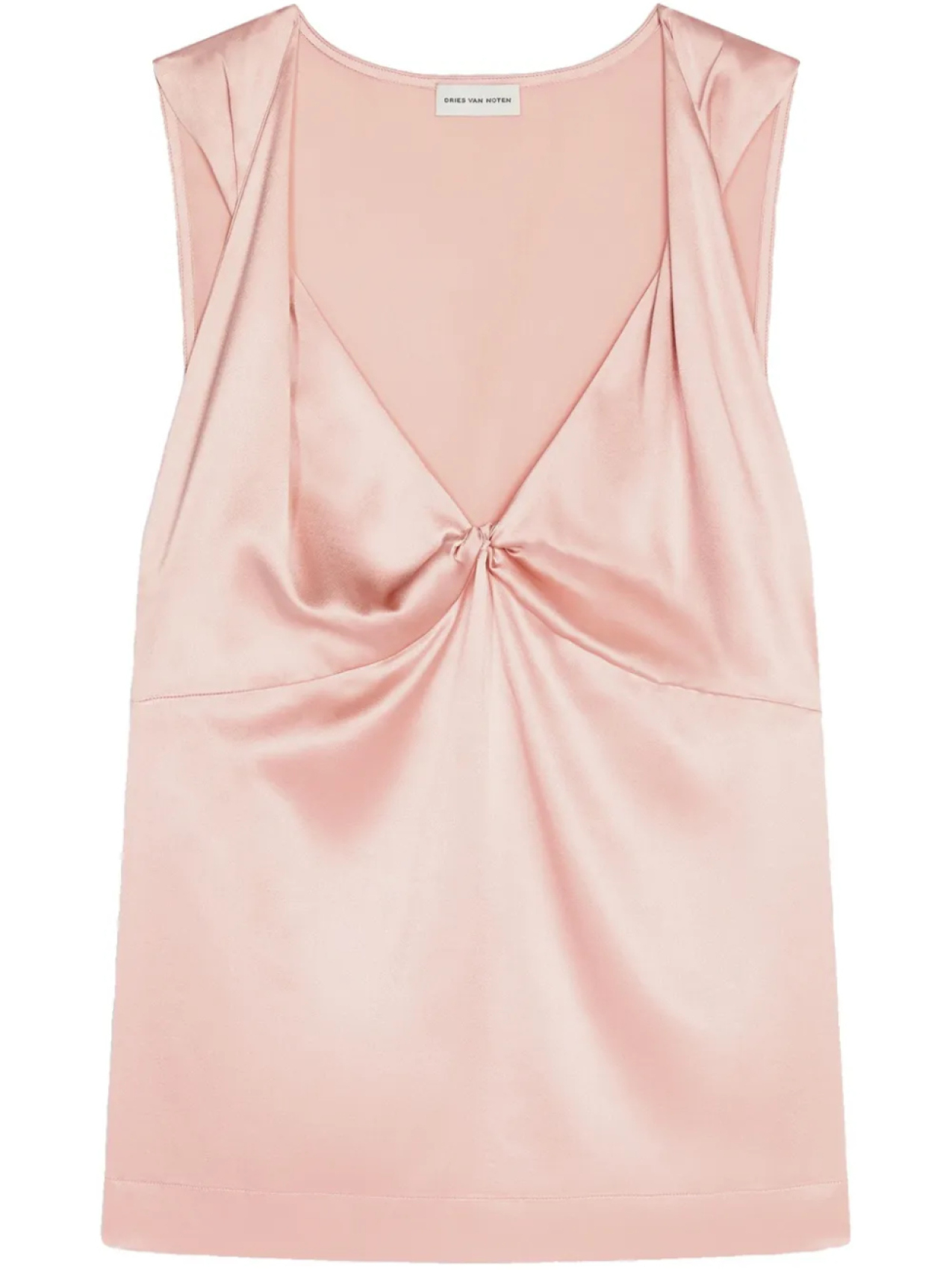 

DRIES VAN NOTEN топ с драпировкой, розовый