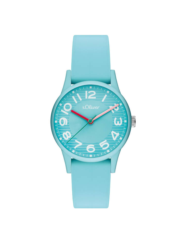 

s.Oliver Спортивные и элегантные наручные часы светло-голубого цвета