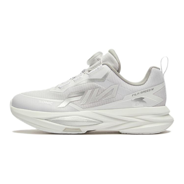 

Бренд FILA KIDS, модель BOA Slip Resistant Shock Absorbers, цвет White/Silver Gray Детские противоскользящие амортизирующие кроссовки для бела низкие