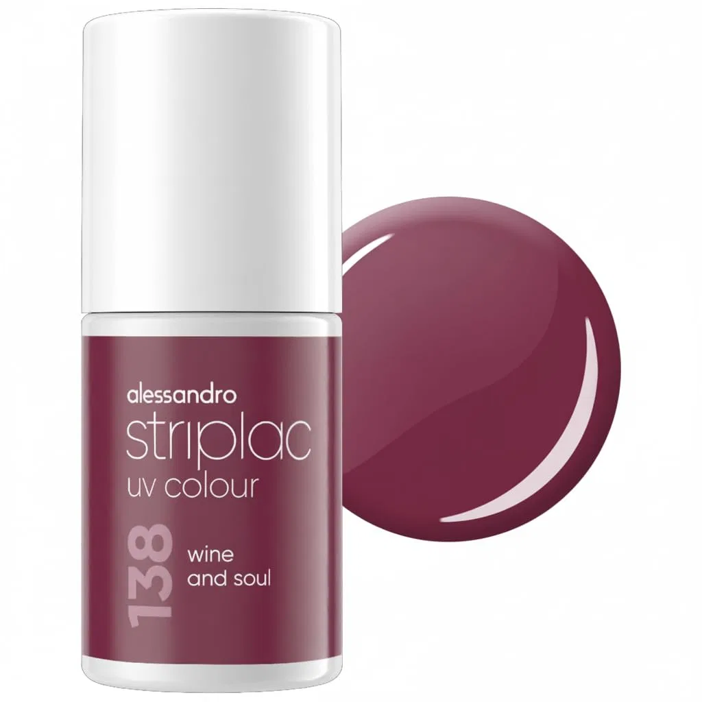 УФ-лак для ногтей «Striplac Wine and Soul» от alessandro, 6.5 мл Alessandro