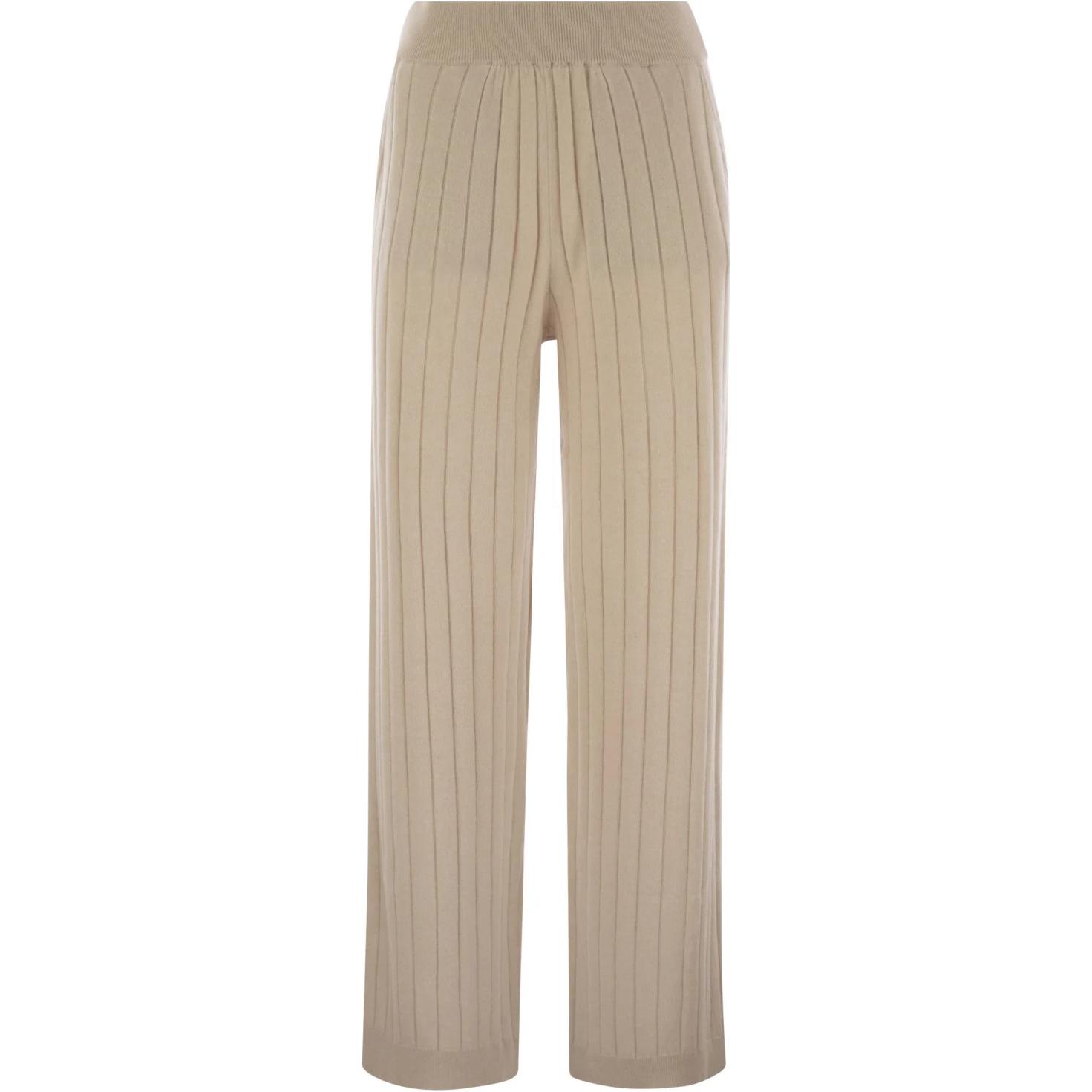 

Brunello Cucinelli Женские повседневные брюки бежевого цвета