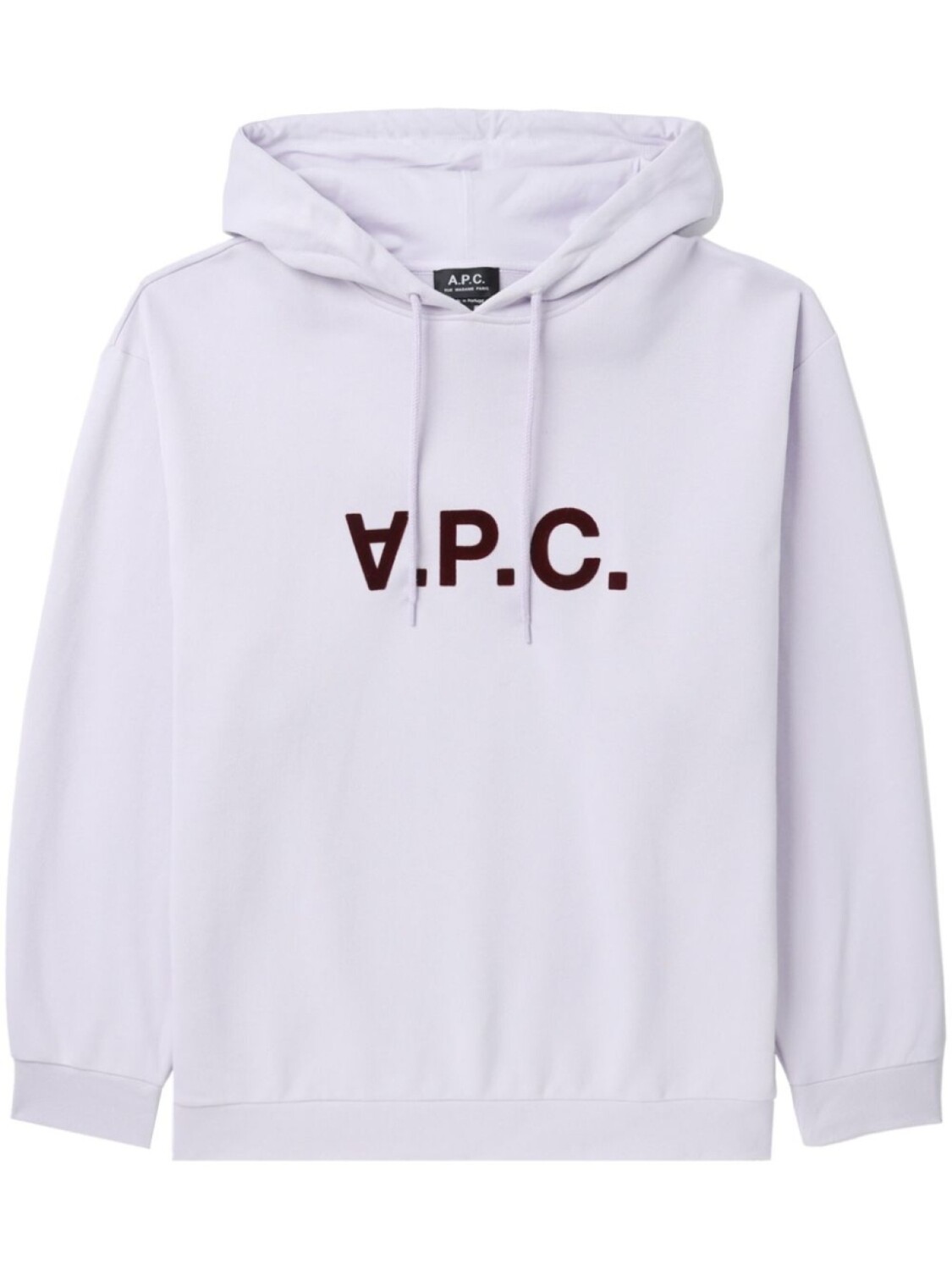 

A.P.C. худи Milo с кулиской и логотипом, белый