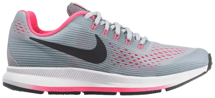 

Кроссовки Nike Air Zoom Pegasus 34 GS 'Wolf Grey Pink', серый