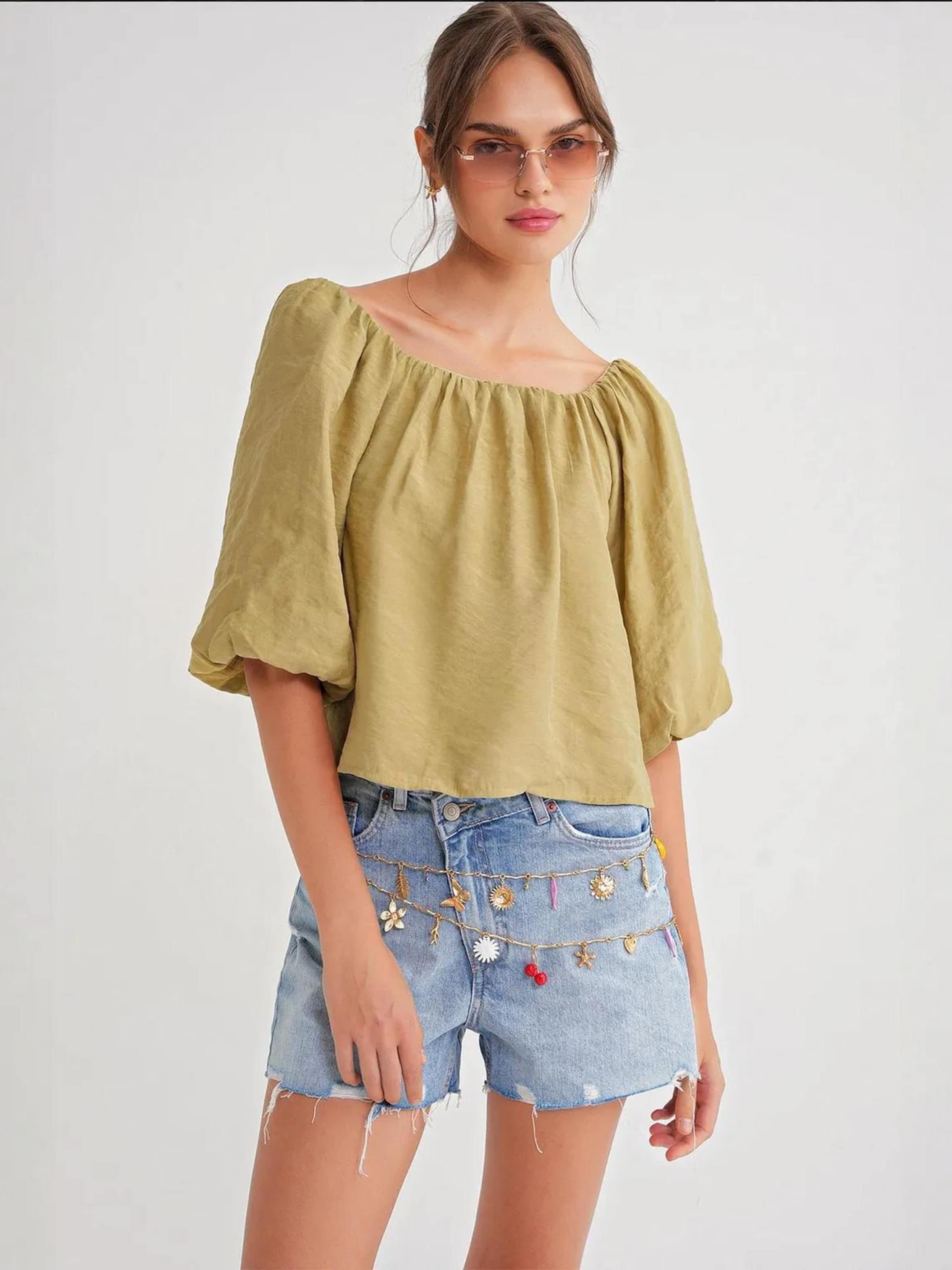 

MixRay Блузка в цвете Khaki