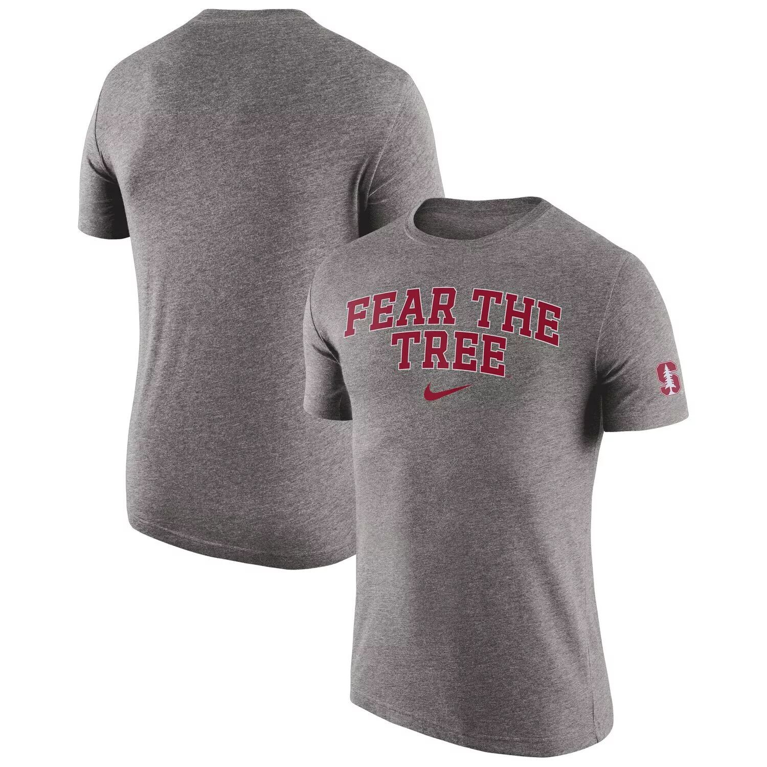 

Мужская футболка Heather Grey Stanford Cardinal 2-Hit Tri-Blend Nike
