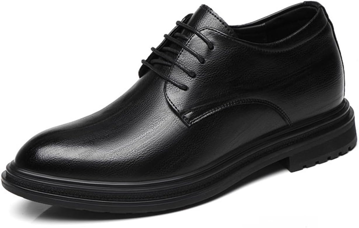 

Мужские повседневные оксфорды, модные невидимые туфли с увеличением роста, деловые прогулочные удобные туфли на платформе Vibliss, черный