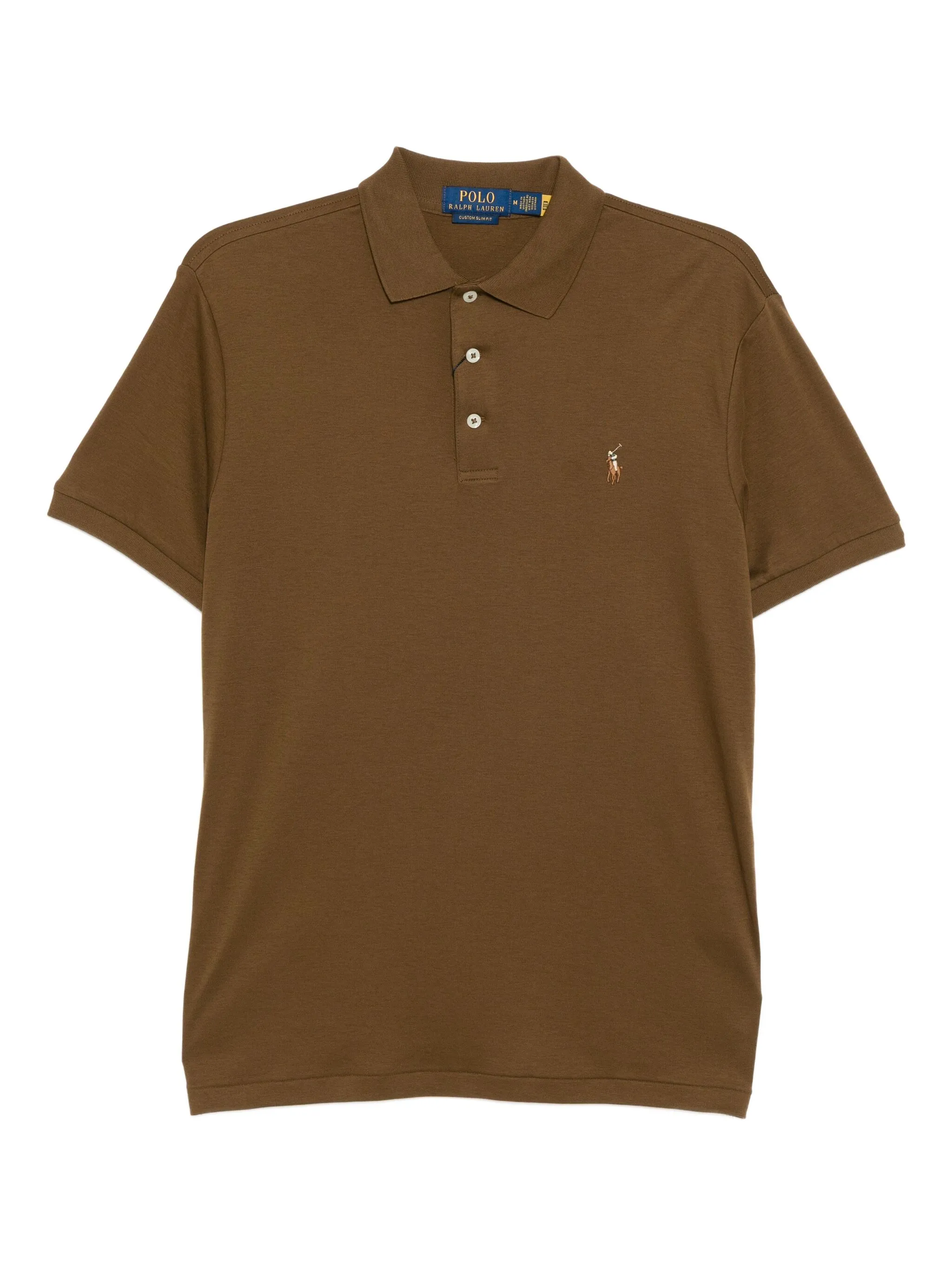

Рубашка поло с вышитым логотипом Polo Ralph Lauren, коричневый