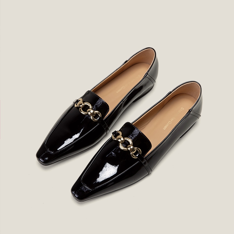 SHOEMAKER QUEEN Лоферсы женские - бежевый, цвет Khaki Nude — фото 4