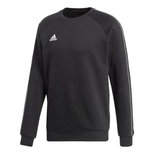 

Толстовка Men's adidas Solid Color Logo Printing Round Neck Pullover Long Sleeves Black, мультиколор