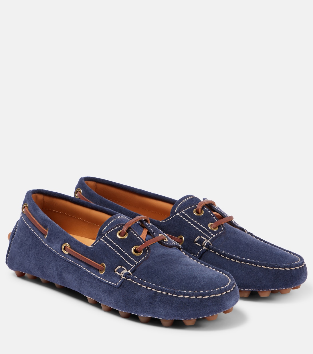 Туфли-лодочки Gommino Bubble из замши Tod's, Galassia