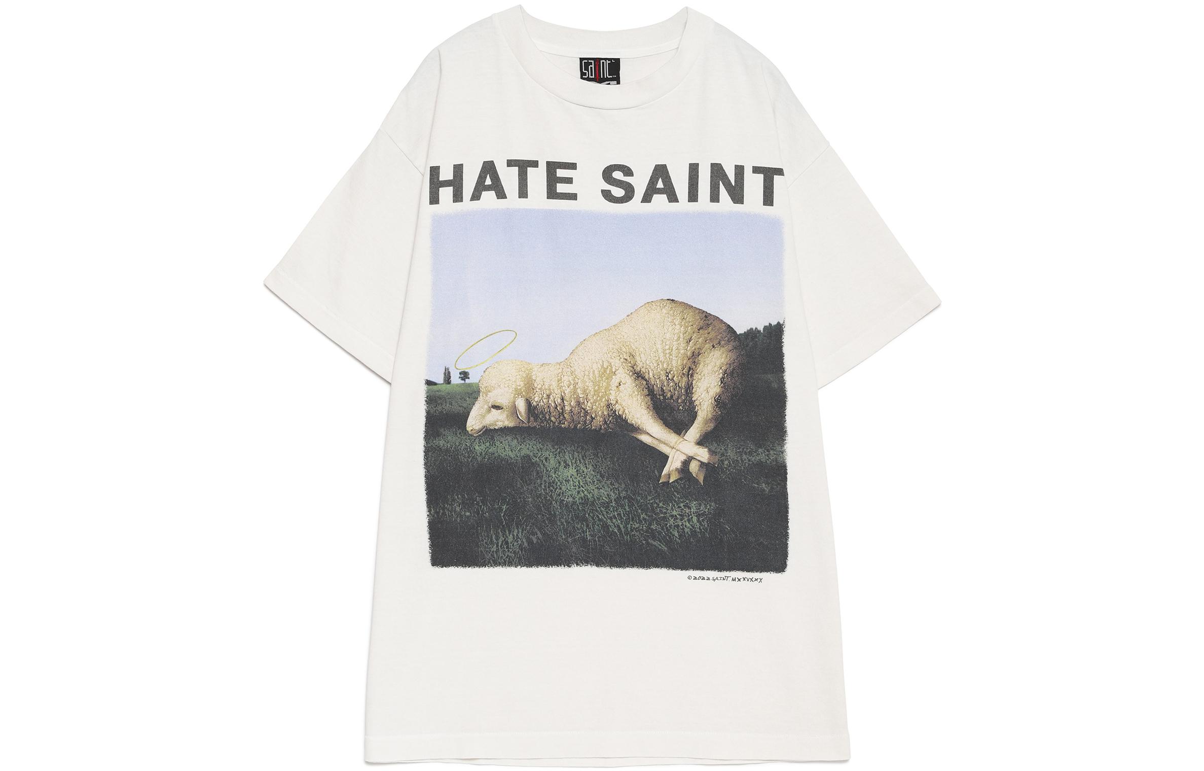 

Футболка Hate Sheep SAINT Mxxxxxx, белая