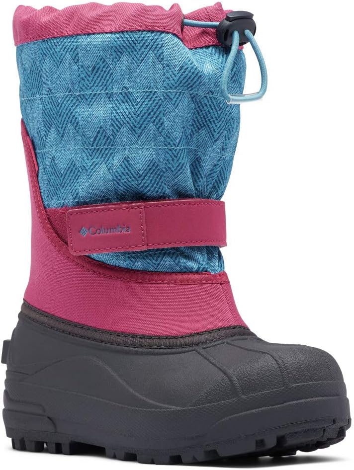 

Columbia YOUTH POWDERBUG PLUS II PRINT ботинки, Dark Fuchsia/Shasta