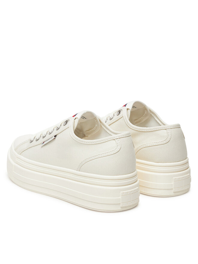 Кроссовки Tjw Foxing Flatform Lc EN0EN02736 Tommy Jeans, белый — фото 3
