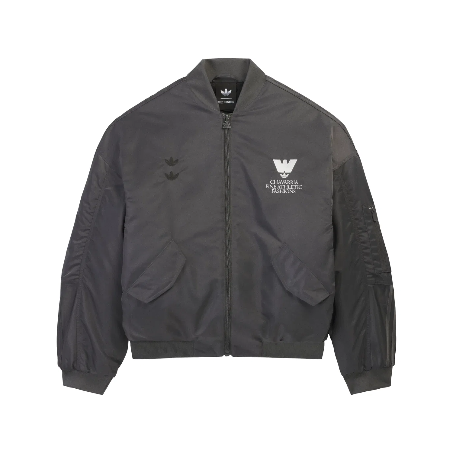 Пуховик коллаборация Willy Chavarria темно-серый Adidas Originals