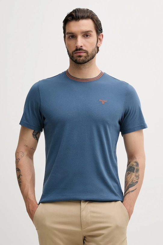 

Хлопковая футболка AUSTWICK Barbour, синий
