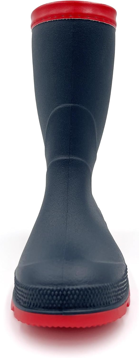 Детские резиновые сапоги Amoji Kids Rain Shoes (маленький/большой ребенок), темно-синий — фото 3