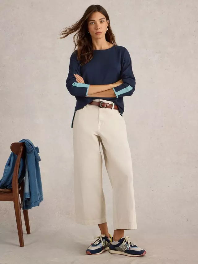 

Джемпер White Stuff Olive Organic Cotton Blend, цвет french/navy