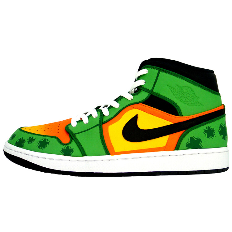 

Кроссовки Air Jordan 1 Vintage Basketball Shoes Men Mid-top Green, зеленый