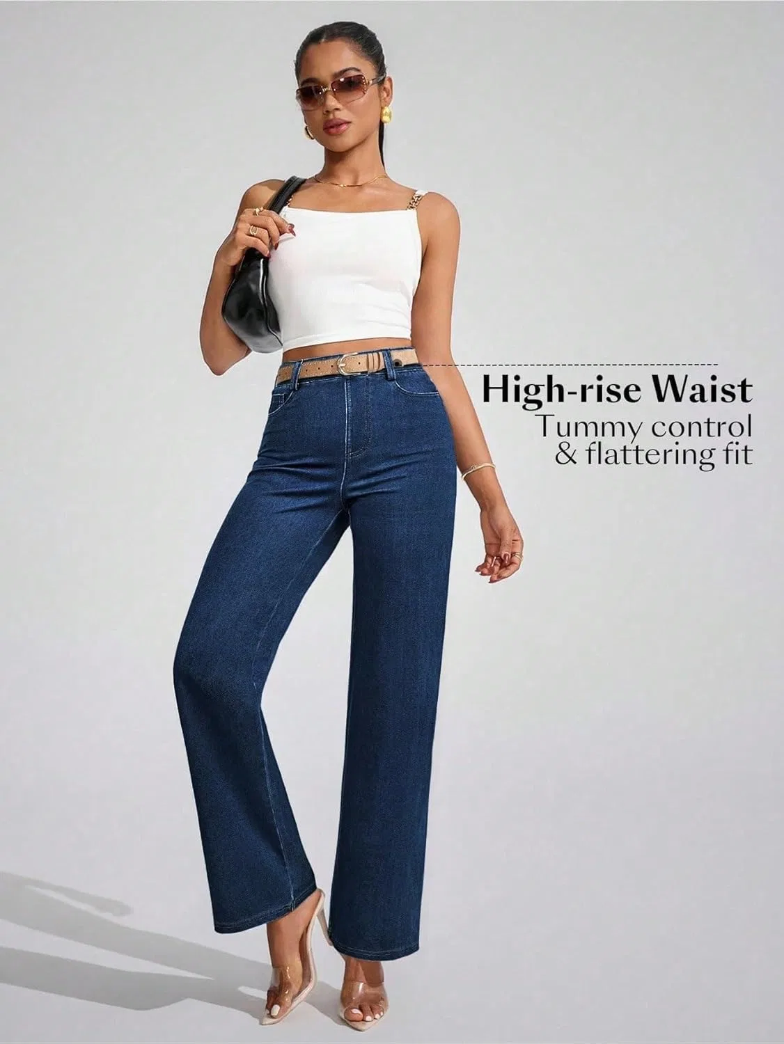 Джинсы свободные Baggy, Dark Wash — фото 4