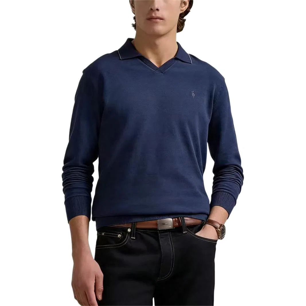 Поло классическое мужское Polo Ralph Lauren, Marine Blue