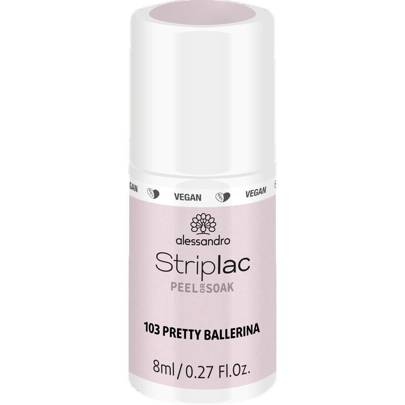 

STRIPLAC PEEL OR SOAK PRETTY BALLERINA – ВЕГАНСКИЙ Alessandro, 8 ml