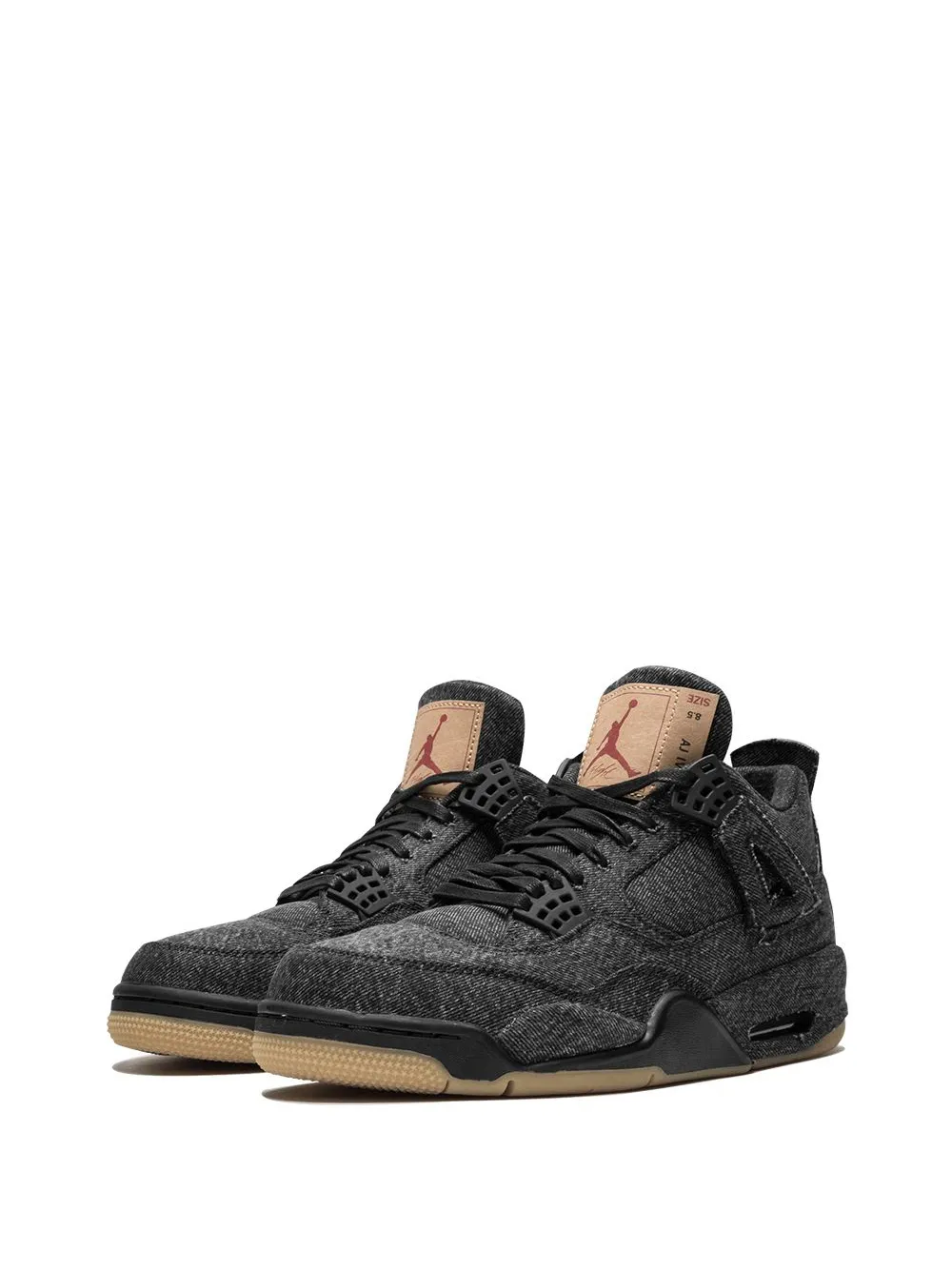 Кроссовки Air  4 Retro NRG из коллаборации с  Levi's Jordan, черный — фото 2