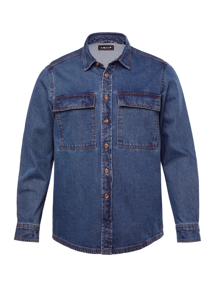 

Рубашка Men Plus, цвет blue denim