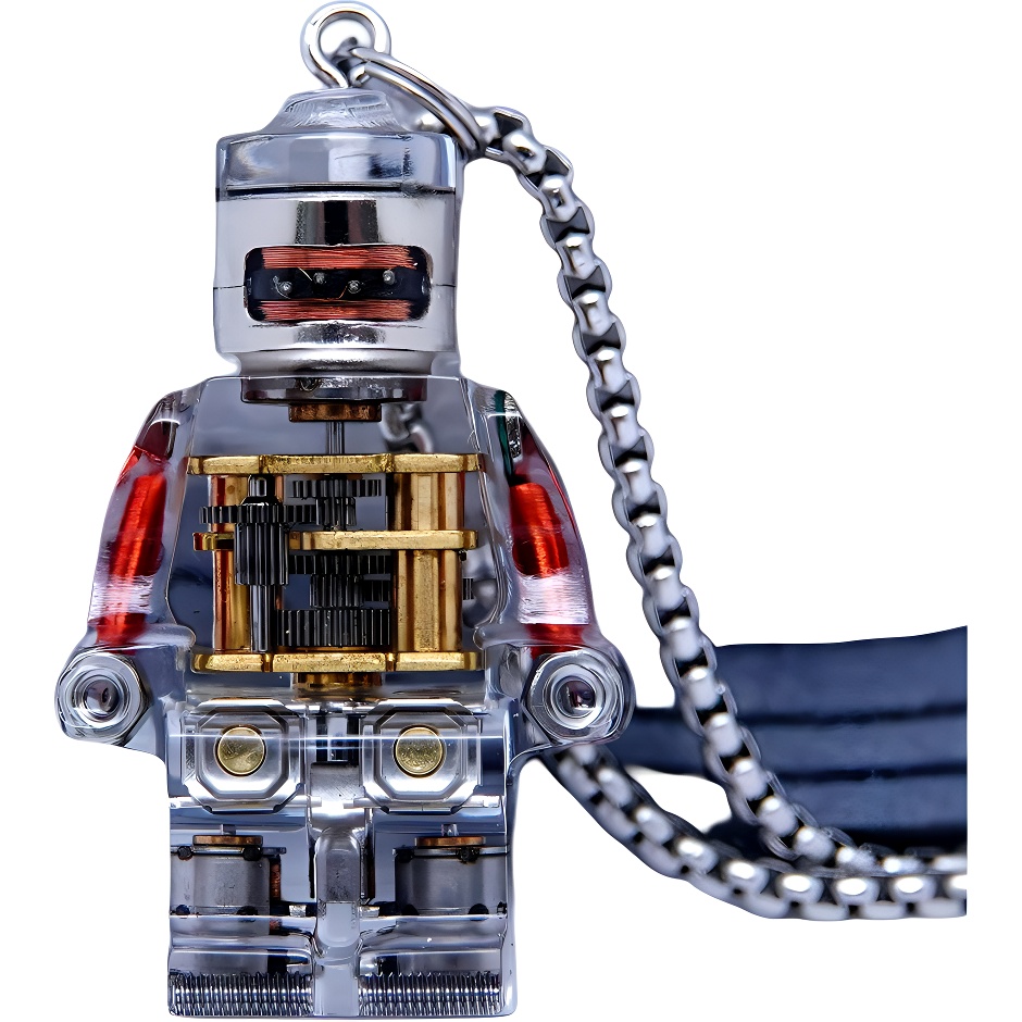 

Стильный стимпанк робот подвеска механическое колье винтажные Watermelon vine