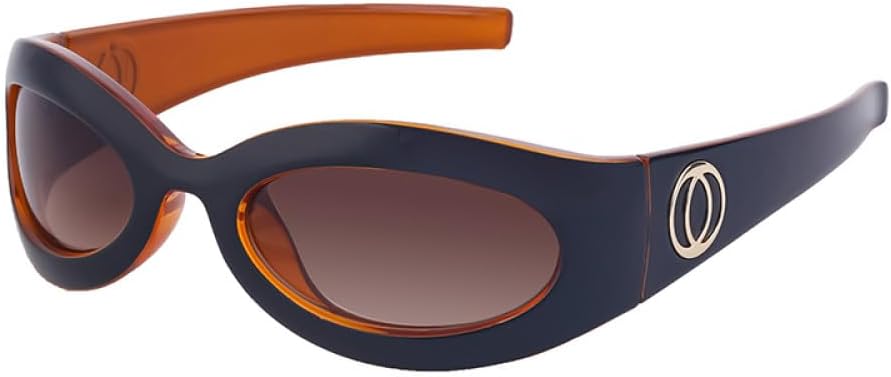 

Овальные солнцезащитные очки для женщин, спортивные солнцезащитные очки для мужчин, брендовые очки в маленькой оправе, женские очки в стиле стритвеар UOVSAW, C4 Black Brown