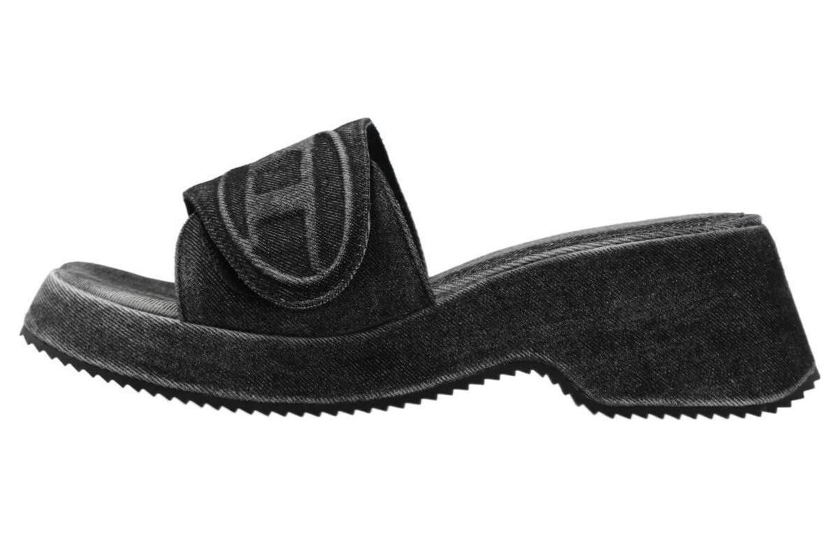 

Сандалии из денима Sa-Oval D Pf W Diesel, черный