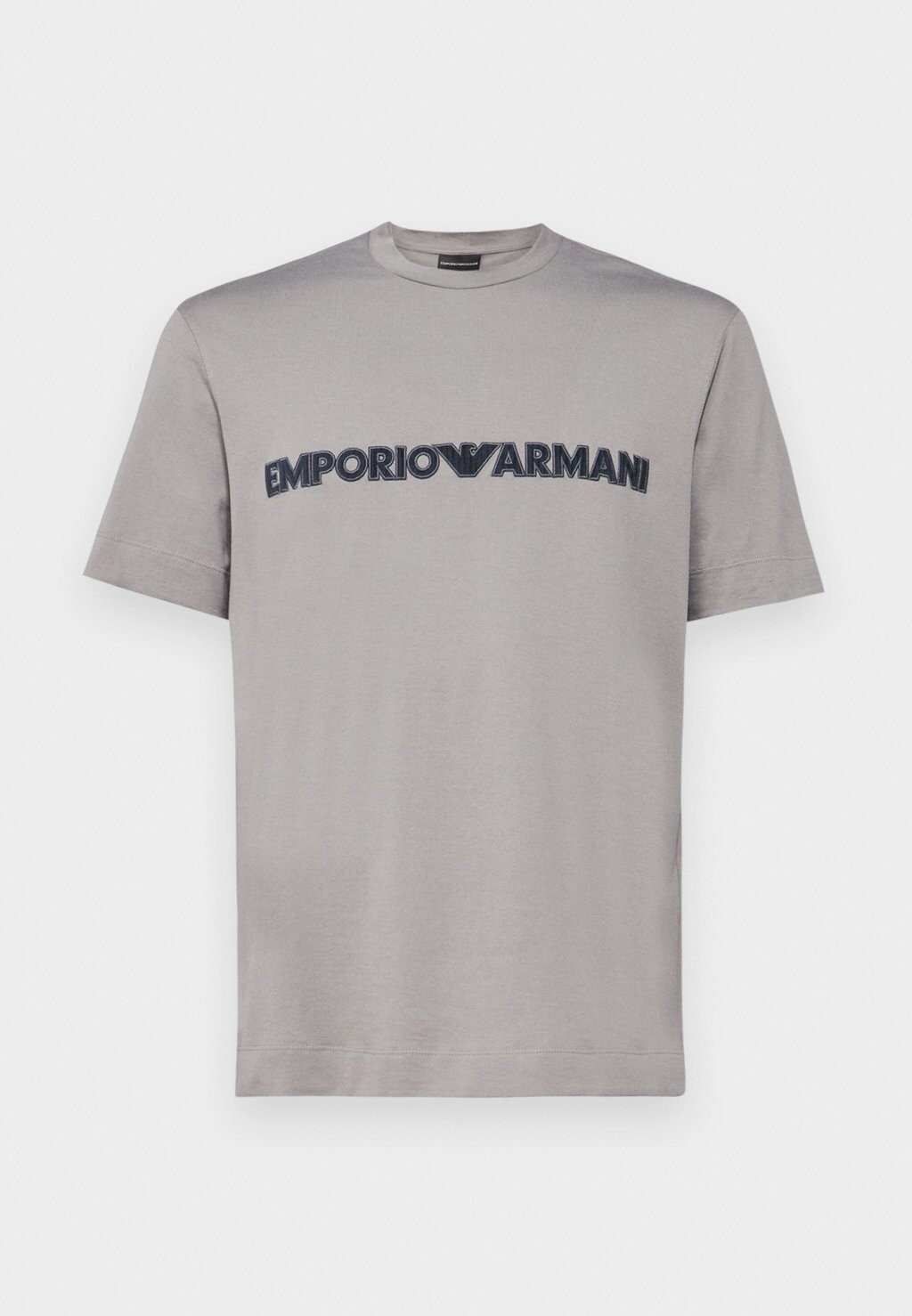 

Футболки с принтом Emporio Armani, красновато-серый
