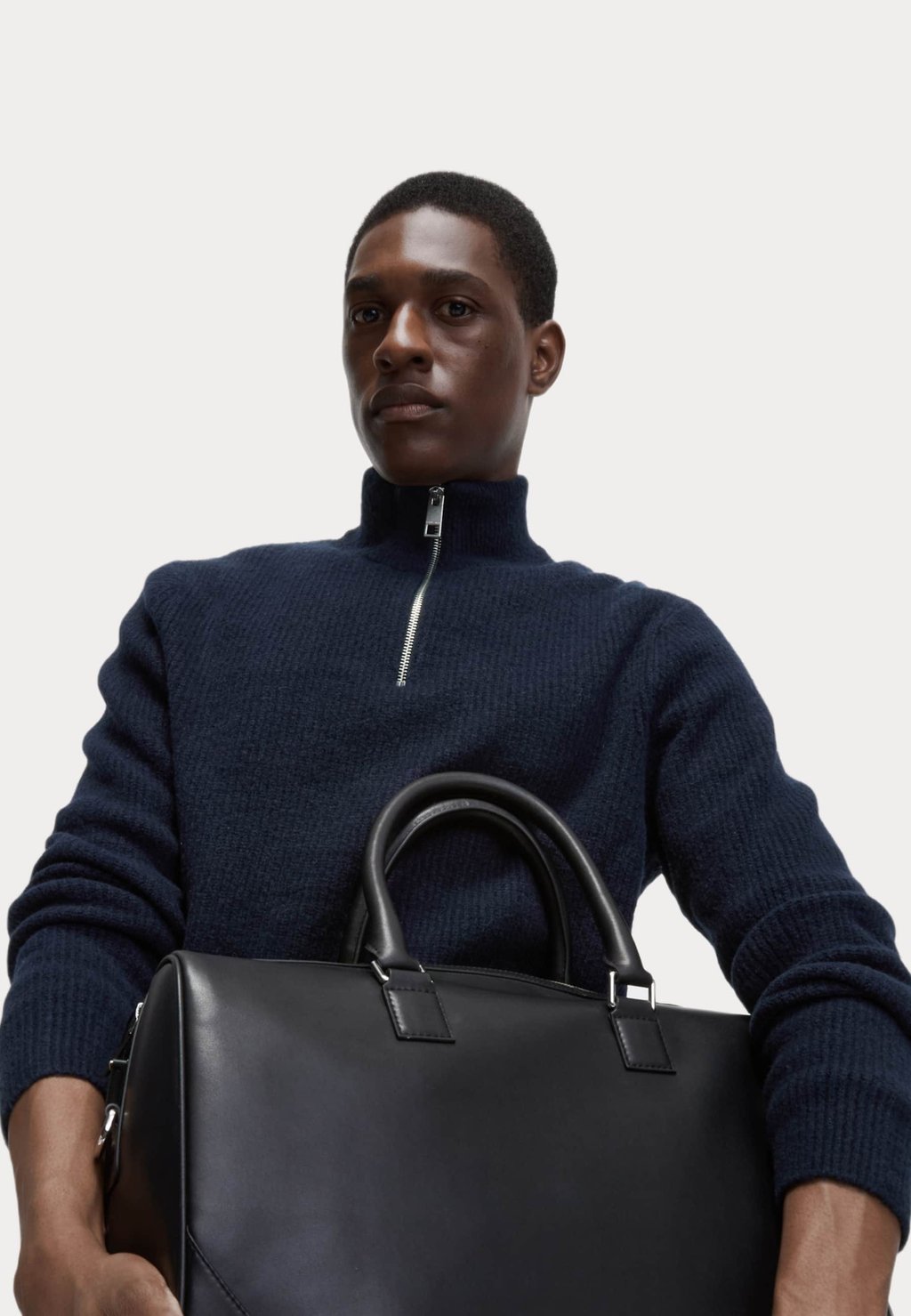 

Джемпер SUPERSOFT HALF ZIP Marks & Spencer, темно-синий