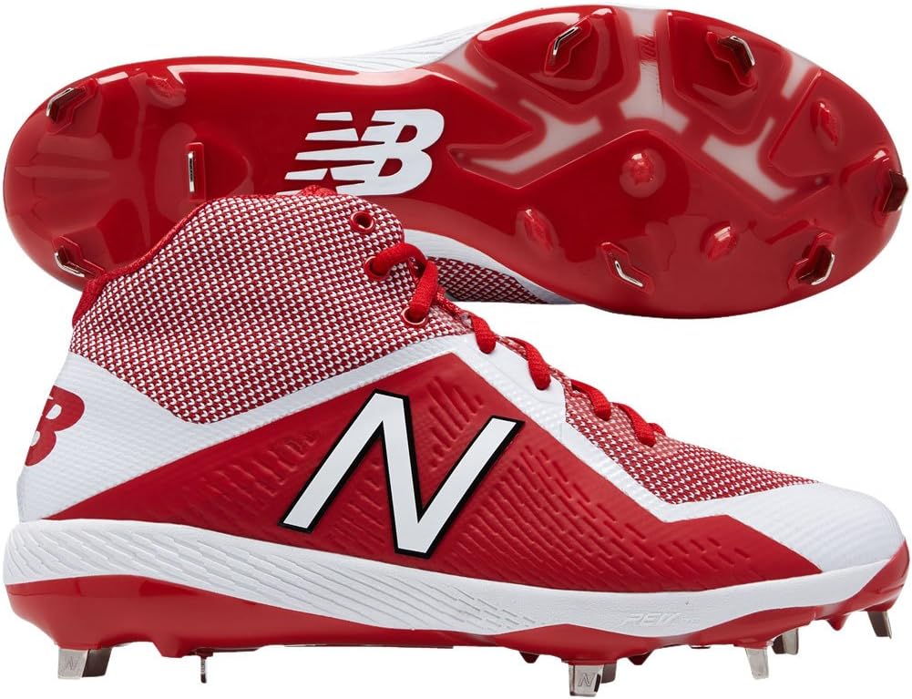 Мужские бейсбольные кроссовки New Balance 4040 V4 Metal, красно-белый — фото 2