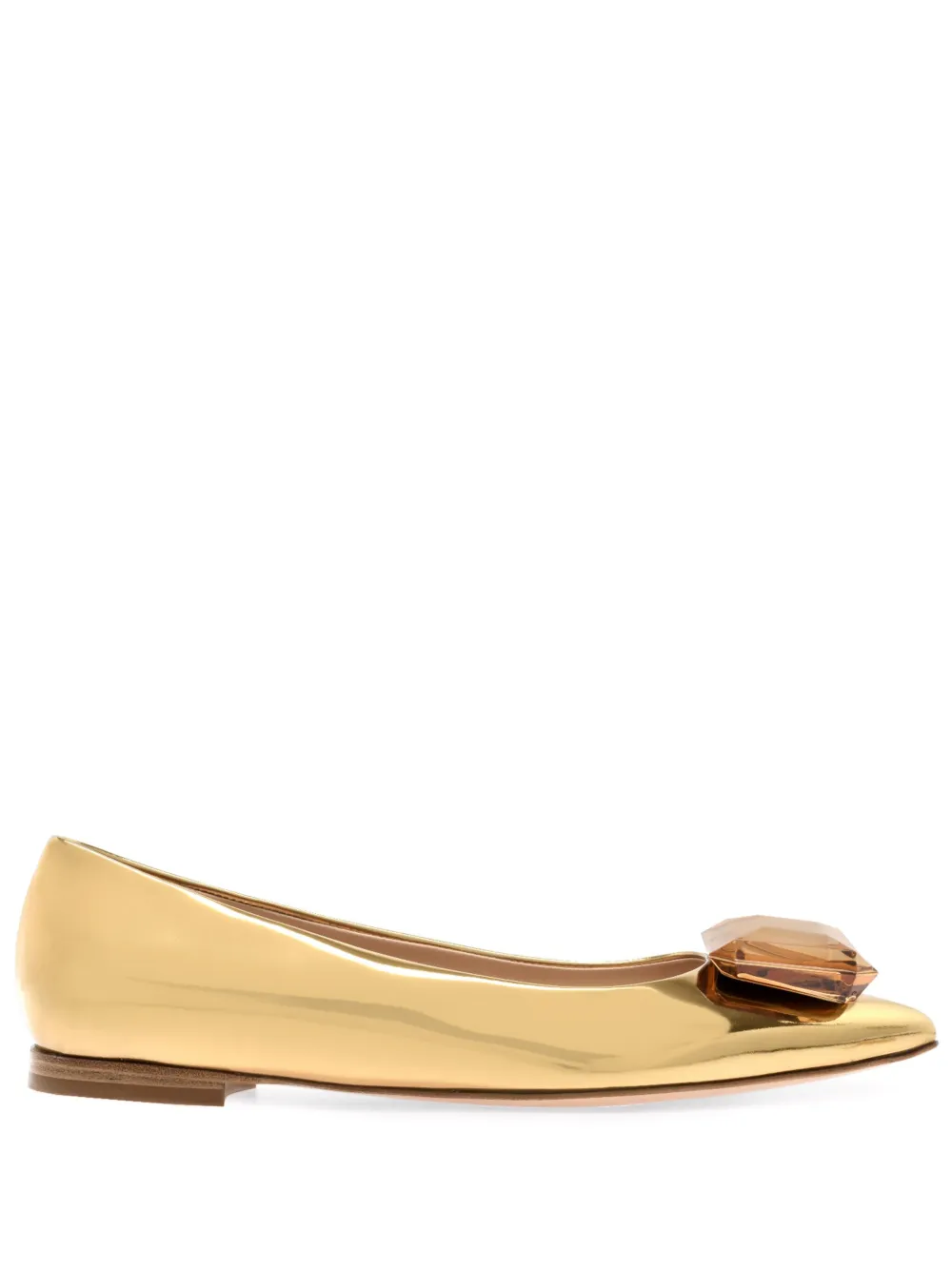 Туфли Jaipur с эффектом металлик Gianvito Rossi, золотой