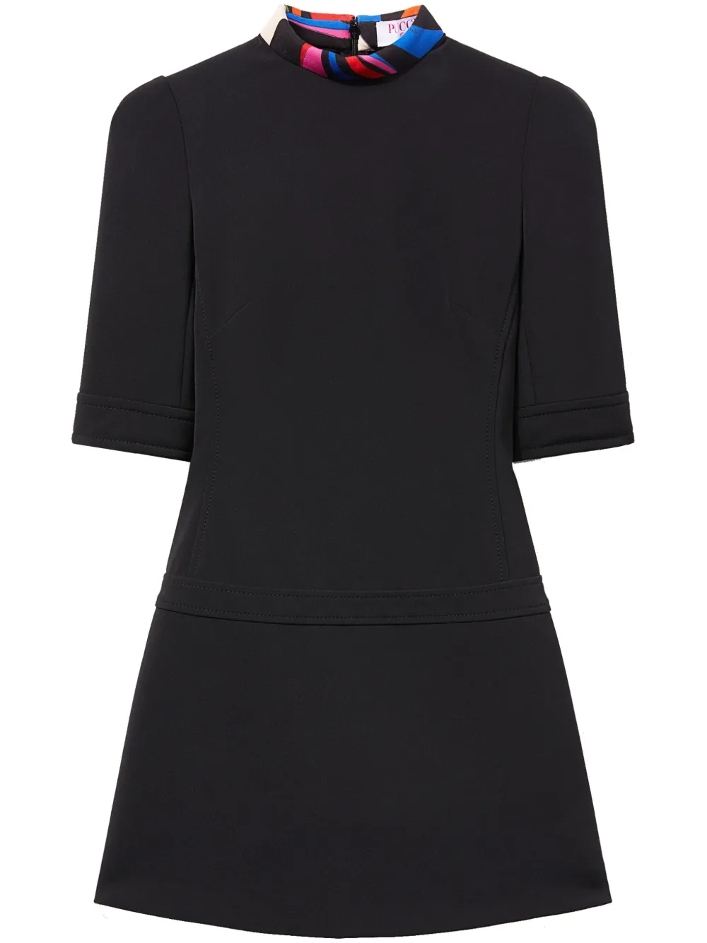 

Платье мини с короткими рукавами PUCCI, черный