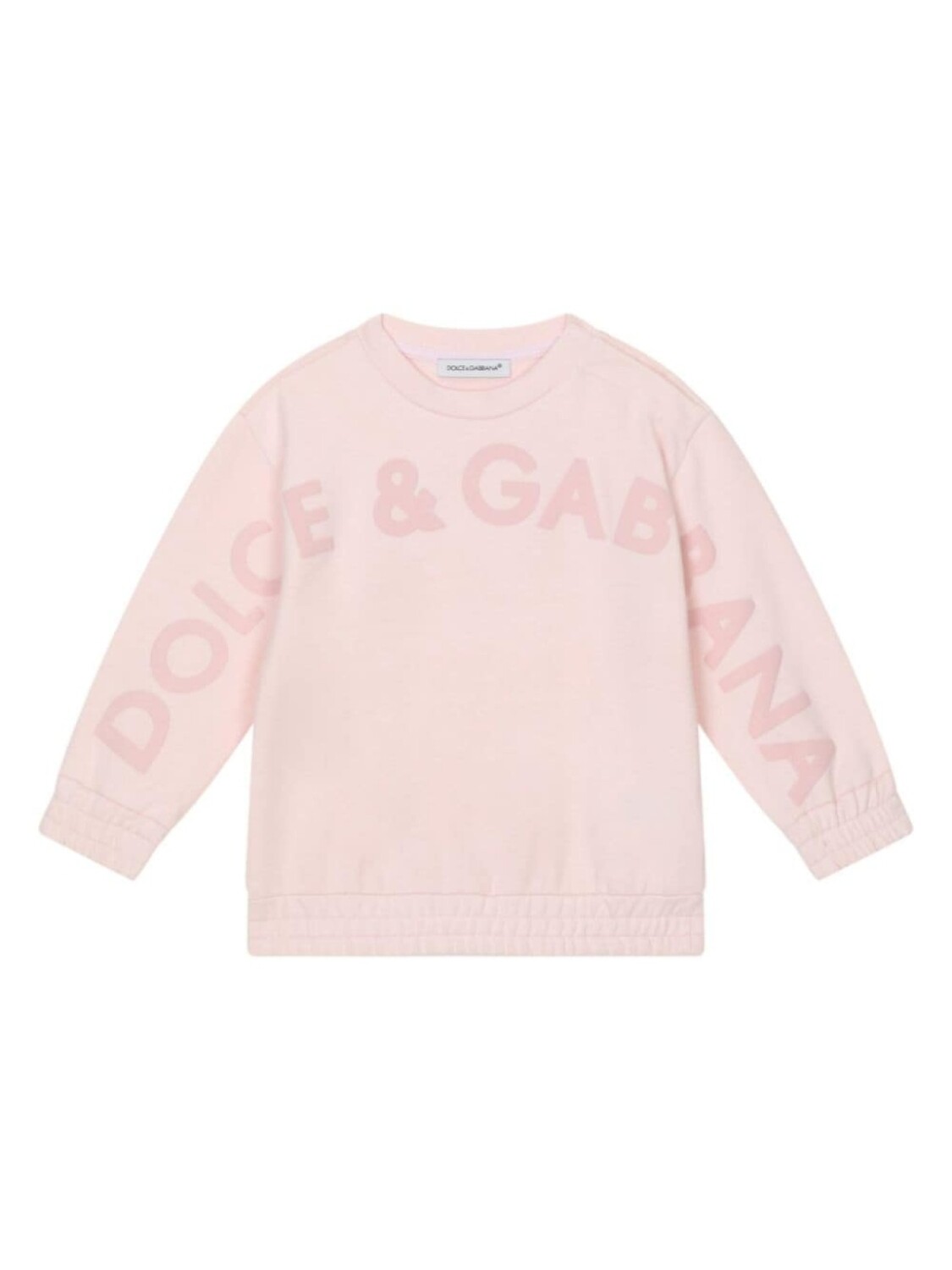 

Dolce & Gabbana толстовка с тисненым логотипом, розовый