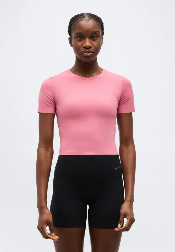 Футболка спортивная Zenvy Nike Performance, пион/белый