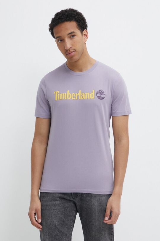

Хлопковая футболка Timberland, фиолетовый