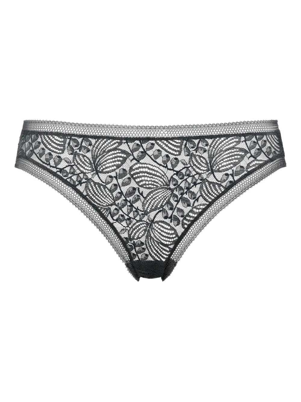 

Трусы-брифы с цветочным кружевом Eres, черный