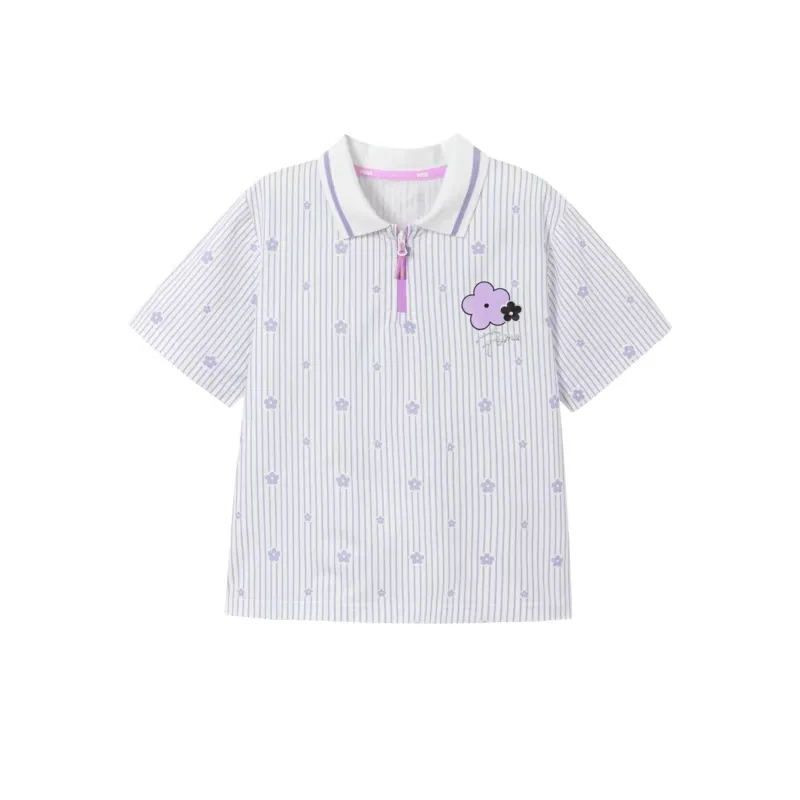Футболка Performance T Shirt SS26 Kids' PUMA, Purple flower tones